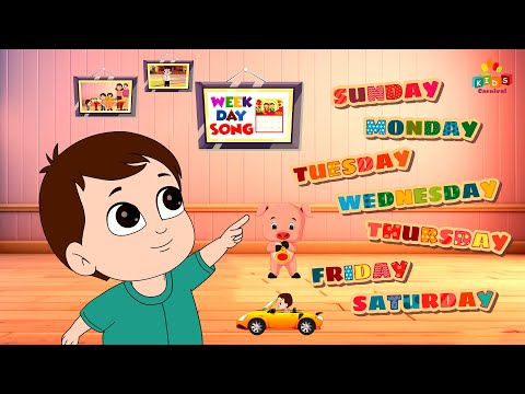 Days Of The Week Song For Kids I Kids Songs And Nursery Rhymes For Kids I Sunday Monday Song