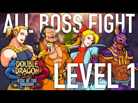 Double Dragon Gaiden: Rise of the Dragons All Boss Fight Level 1