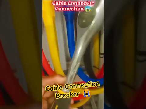 How to Install Cable Lax Connection 👷 | Cable Connector Fitting #shorts