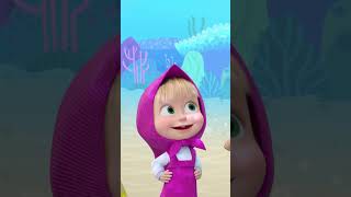 Hello, Baby Shark! 🦈👋 #BabyShark #MashaAndTheBear #Shorts #cartoonforkids #kids