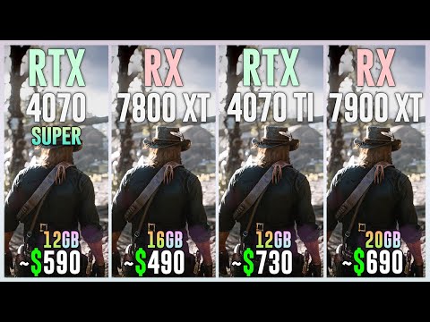 RTX 4070 SUPER vs RX 7800 XT vs RTX 4070 TI vs RX 7900 XT - Test in 25 Games