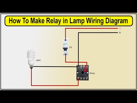 How To make Relay in Lamp Wiring Diagram | relay and switch wiring