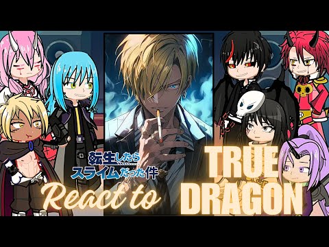 Rimuru Tempest react to Sanji as true dragon | Onepiece Luffy Strawhat family | Gacha life 2 |