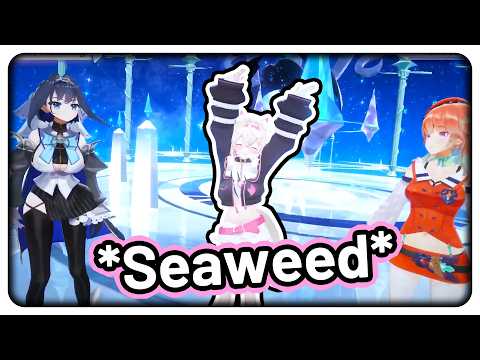 Mococo becomes a very cute seaweed 【Hololive EN】