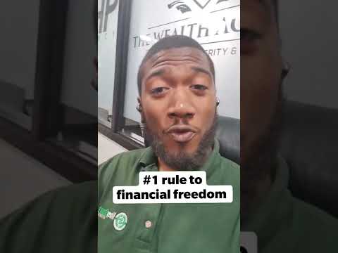 the number one rule to financial freedom!