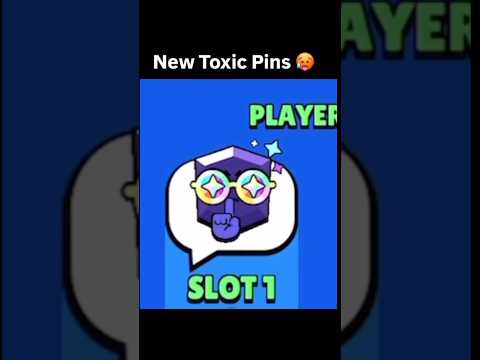 New Toxic Pins!🤡🥵 #brawlstars #pins #rank35pin #shorts #sneakpeeks