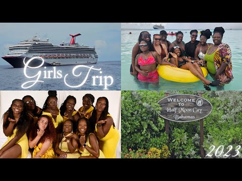 Girls Trip to 🚢 Half Moon Cay Bahamas on Carnival Cruise 🚢 #carnivalcruise #halfmooncay #girlstrip