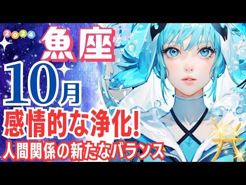 【魚座♒🌟10月運勢】人との関わり方に大きな変化が訪れます💞人間関係が新しい段階に進む時期です✨直感に従って行動することで幸運へと導かれます✨【魚座】