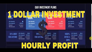 1$ dollar  investment site Earn Hourly Profit Minimum Investment site||Oline Jobs||0 Day Running