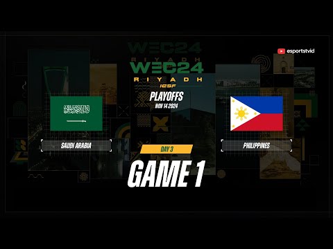 Saudi Arabia vs Philippines GAME 1 IESF World Esports Championship 2024 | PHI VS KSA ESPORTSTV