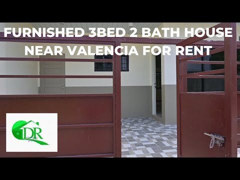 20K PHP/Furnished House/3 Bedroom 3 Bath/Near Valencia