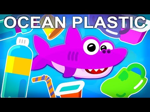 BABY SHARK & Ocean PLASTIC! HELP! (Baby Shark Song for Kids w/ Sea Plastic)