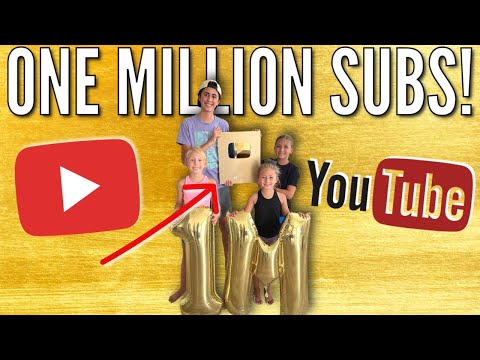 Our Journey to ONE MILLION Subscribers! | YouTube Gold Play Button Reveal