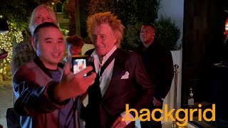 Rod Stewart and Penny Lancaster grab dinner at Catch Steak LA!