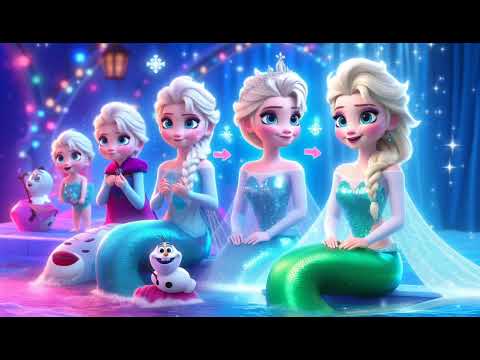 Elsa’s Magical Glow Up: Transforming into Mermaid Elsa! | Frozen Kid Song