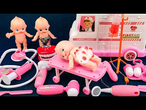 [65 minute video] SUPER VERSATILE PINK AMBULANCE TOY 🩺 ASMR Satisfying Unboxing