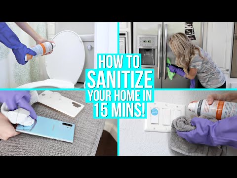 HOW TO DISINFECT YOUR HOME IN 15 MINUTES! *Must watch!