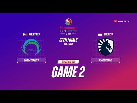 Omega Esports vs TL Academy ID GAME 2 Snapdragon Pro Series Season 6 | OMG VS TLAID ESPORTSTV