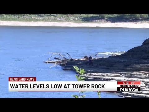 Water levels low at Tower Rock