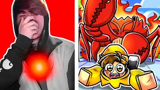 CRAB BOSS BATTLE, But I FEEL PAIN In REAL LIFE.. (The Strongest Battlegrounds)