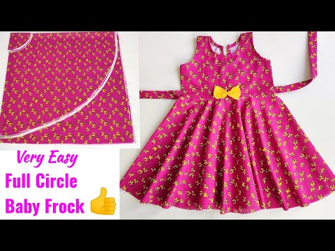 Full Flared Baby Frock Cutting and stitching | Baby Frock Cutting and stitching