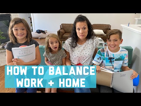 How to BALANCE work and school at HOME