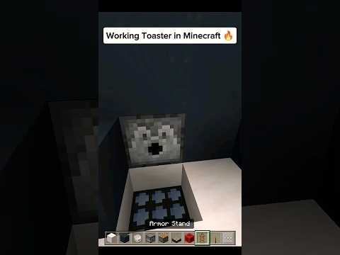 Working Toaster in Minecraft | #shorts #minecraft