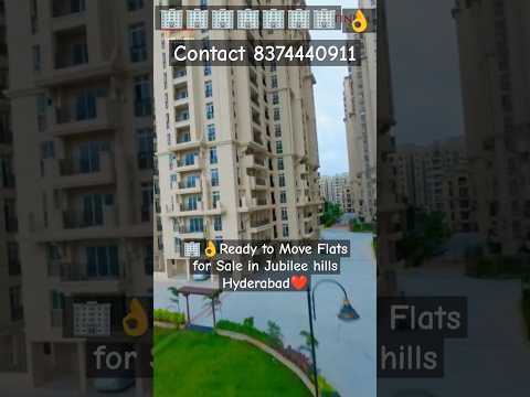 🏢👌Ready to Move Flats for Sale in Jubilee Hills Hyderabad #shorts #flatsforsale #youtubeshorts #3bhk