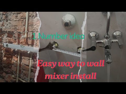 Wall micher fitting complete video\ Easy way to fit wall mixer \ wall mixer \ plumbing pipe fitting