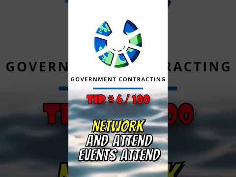 Government Contracting: Network And Attend Events #governmentcontracts #smallbusiness #government