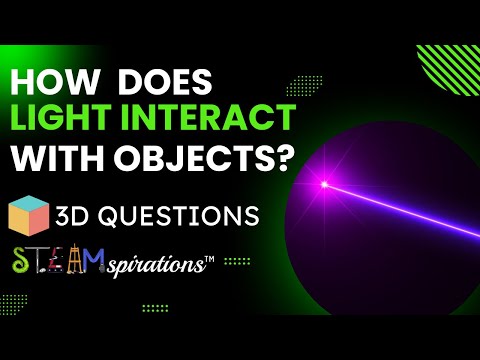 How Light Interacts with Different Materials | 3-D Questions from STEAMspirations with Mr. Lara