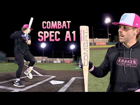 Hitting with the 2025 Combat "Spec A1 Sandstorm" | BBCOR Baseball Bat Review