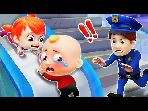 Be Careful At The Escalator | Magic Stairs Song | CoComelon Nursery Rhymes & Kids Songs