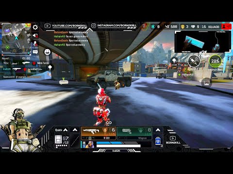 [B2K] SOLO VS SQUAD GAMEPLAY | APEX LEGENDS MOBILE