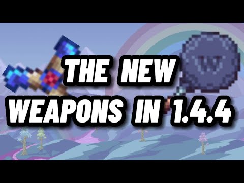 The NEW weapons and how to get them ( Terraria 1.4.4 )