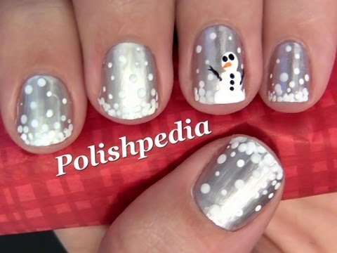 Snowman Nail Art