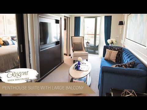 Regent Seven Seas Explorer | Penthouse Suite with Large Balcony Full Walkthrough Tour & Review | 4K