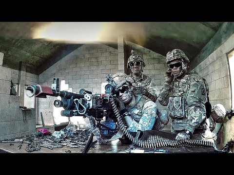 US Army Infantrymen Conduct Squad Room-Clearing Exercise