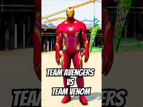 TEAM AVENGERS VS TEAM VENOM, WHO WILL WIN? 😱 | #shorts #gta5