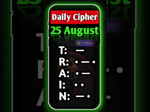 25 AUGUST hamster kombat daily cipher combo || daily  cipher hamster kombat today || 5 million coins