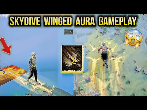 New Skydive Winged Aura Gameplay - Winged Aura Skywing | Free Fire New Faded Wheel Event