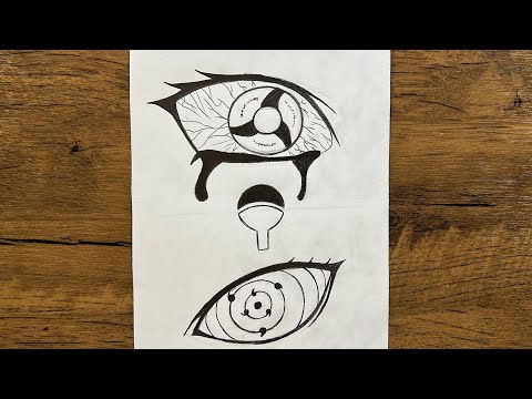 Easy art | How to draw Naruto’s eyes step-by-step