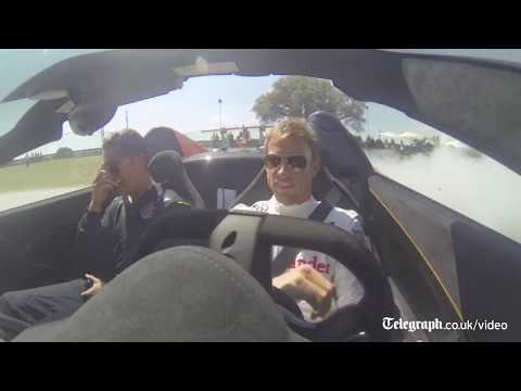 Jenson Button teaches Cristiano Ronaldo to drive supercar