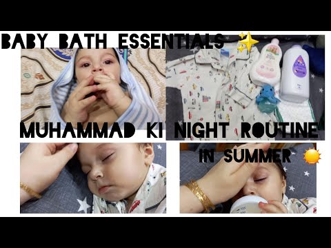 My baby's night routine 💕 | life with Muhammad |