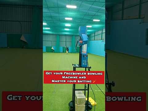 22 Yards cricket ball throwing machine 🏏 #cricket #bowling #machine #youtubeshorts