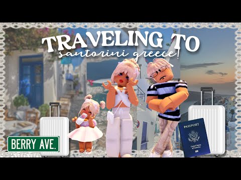 ༉‧₊˚. Traveling to Greece | flight, packing, cafès || Roblox Berry Avenue Roleplay