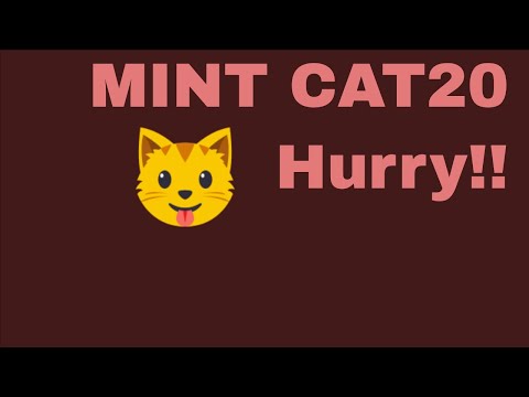 #CAT20 mint, a potential 100X ♨️