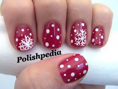 Snowflake Nail Art