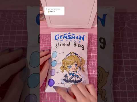 genshin impact blind bag 11!🩵✨ #genshinimpact #craft #papercraft #blindbag #asmr #diy #kawaii #kpop