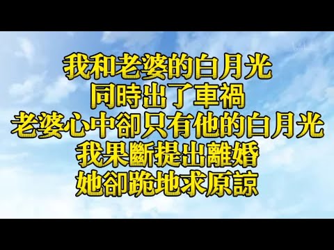 我和老婆的白月光同時出了車禍，老婆心中卻只有他的白月光，我果斷提出離婚，她卻跪地求原諒